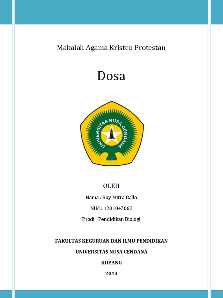 Contoh Kata Pengantar Makalah Agama Kristen Aneka Macam
