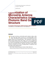 Optimization of Microstrip Antenna Characteristics Using Photonic Band Gap Structure