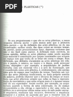 (Jan Mukarovsky) 14. As Artes Plásticas