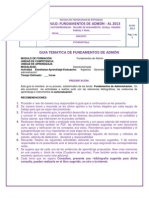 Modulo de Formacion Fundamentos de Admon y Actividades A Entregar - para Etdea