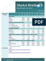 Weekly Market Brifing June 10, 2013