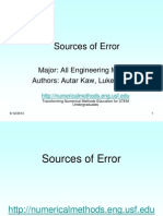 sources of errors part 3