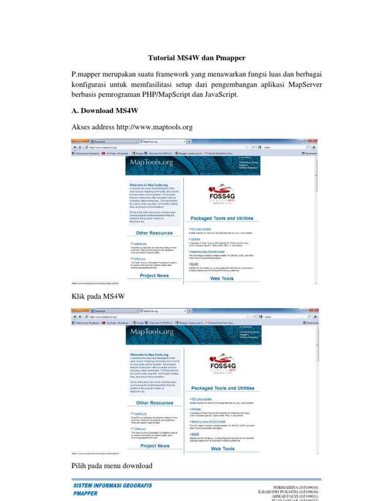 Tutorial MS4W Dan Pmapper | PDF