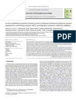 In Vitro Inhibitory Activities of Plants Used in Lebanon Traditional Medicine Against