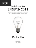 Download Pembahasan Soal SNMPTN 2011 Fisika IPA Kode 599 by Shawn Powell SN147381308 doc pdf