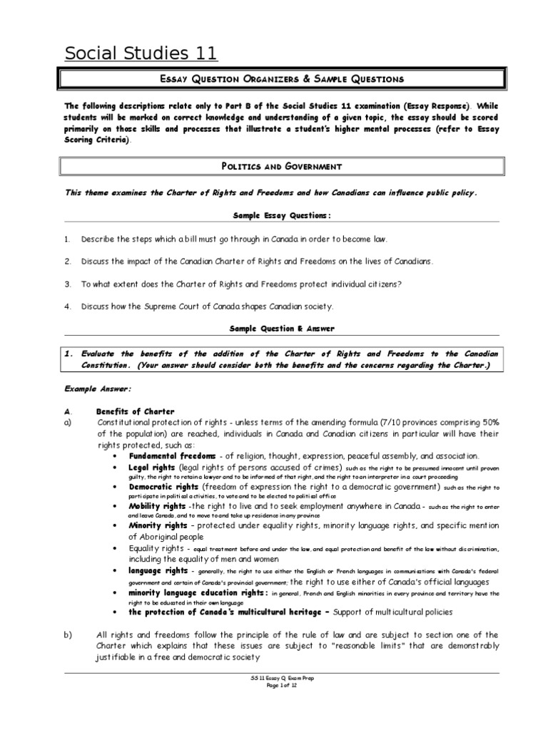 Provincial exam sample essays picture
