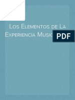 Los Elementos de La Experiencia Musical ( II )