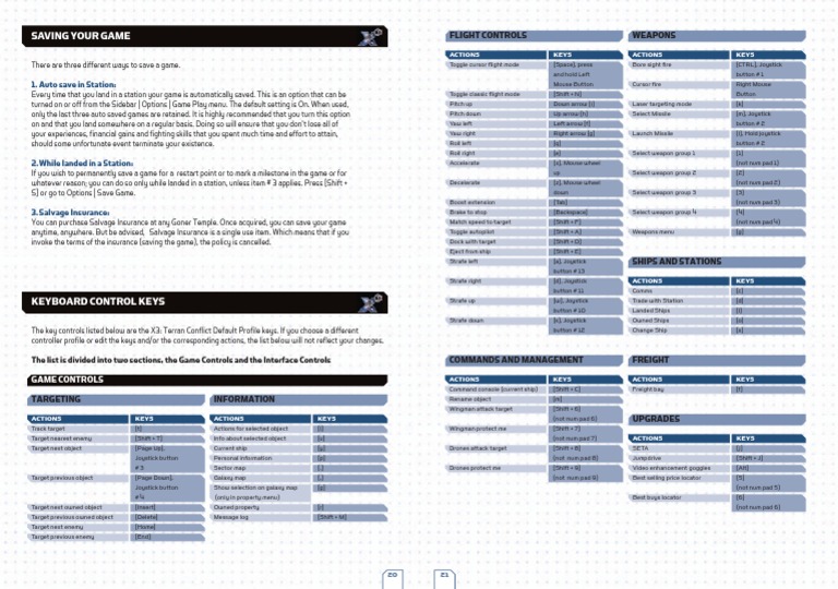 X3 Terran Conflict Manual | PDF | Human–Computer Interaction | Computing