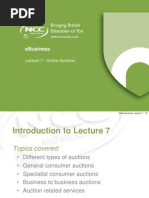 eB - Lecture 7 - Online Auctions