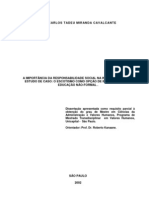 o Escotismo Como Opcao de Investimento Em Educacao Nao Formal