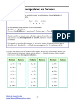 Descomposición en factores