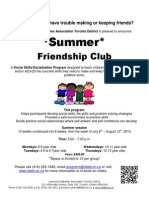 Social Skills Flyer Summer 2013