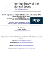 Bock D.L. - Jewish Expressions in Mark 14.61-62 and The Authenticity of The Jewish Examination of Jesus (JSHJ 2003)