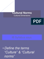 Cultural Dimensions