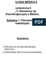 Cópia de Conferencia 8  Psicoterapia