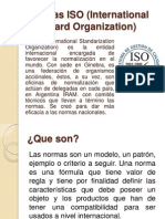 Normas ISO (International Standard Organization)