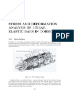 Stress and Deformation Analysis of Linear Elastic Bars in Torsion