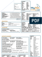 Mysql Reference Sheet