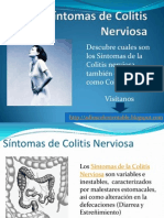 Sintomas de Colitis Nerviosa