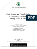Civic Service and Asset Building in Generating Livelihoods Among Youth in Africa