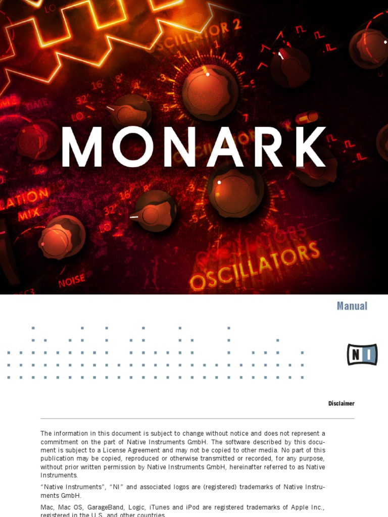 Monark Manual English | PDF | Synthesizer | Pitch (Music)