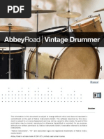 Abbey Road Vintage Drummer Manual English