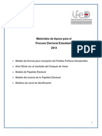 Materiales de Apoyo para El Tribunal Electoral Estudiantil Tee