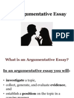Su 13 the Argumentative Essay