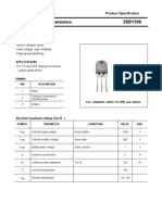 SavantIC Semiconductor 2SD1398 Specification Sheet