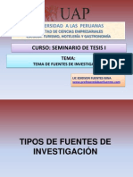 Tipos de Fuentes de Investigacion