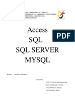 Trabajo SQL,Server,Mysql