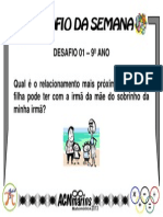 Desafio 01 - 9º ano