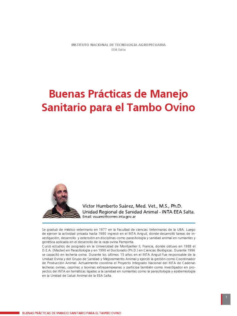 Buenas Practicas de Manejo Sanitario para El Tambo Ovino | PDF | Oveja ...