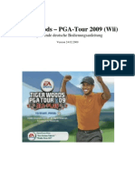 Tiger Woods PGA - Tour 2009 Wii - Ergänzende Deutsche Anleitung - 2009-02-24