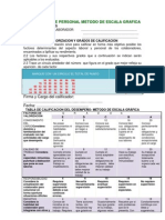 Evaluacion de Personal Metodo de Escala Grafica