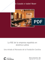 La RSE de Las Empresas Española en América Latina