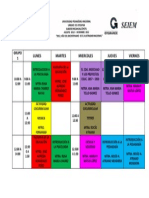 Horario 1er Semestre UPN