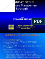 MANDAT DPD RI- Proses Manajemen Strategik