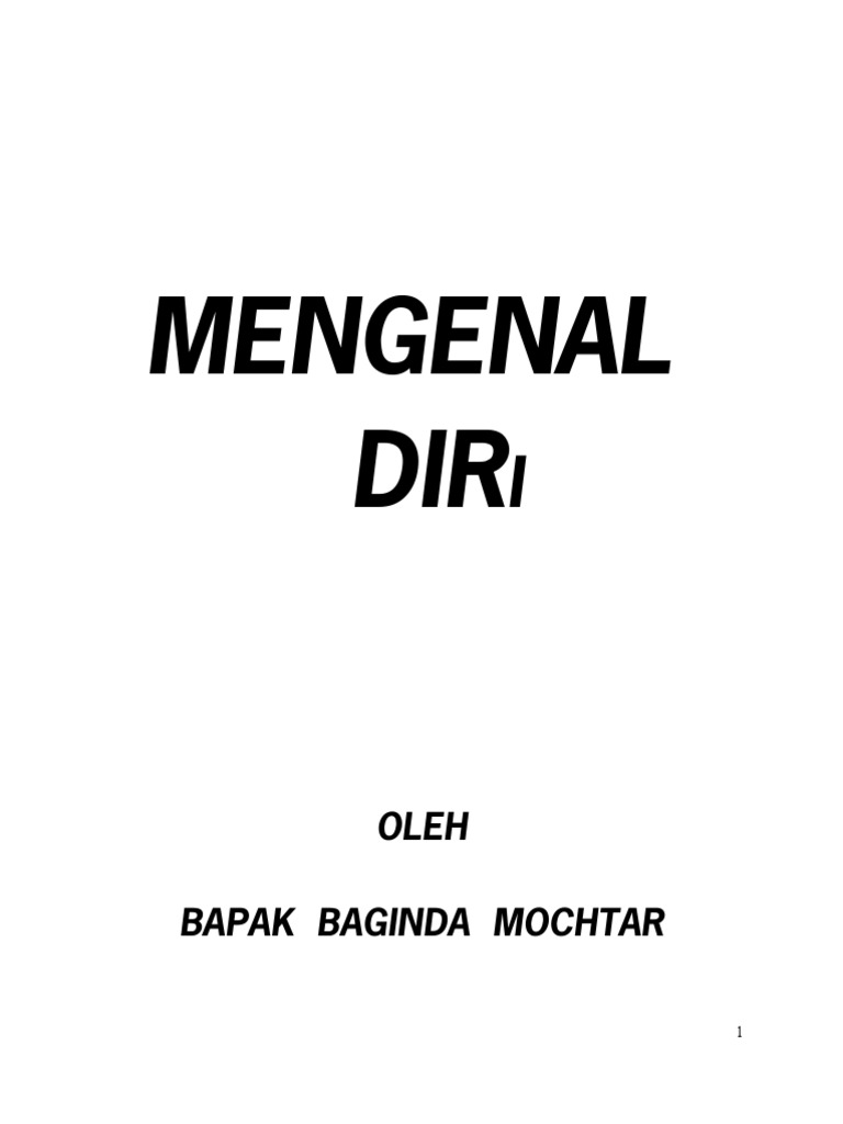 MENGENAL DIRI