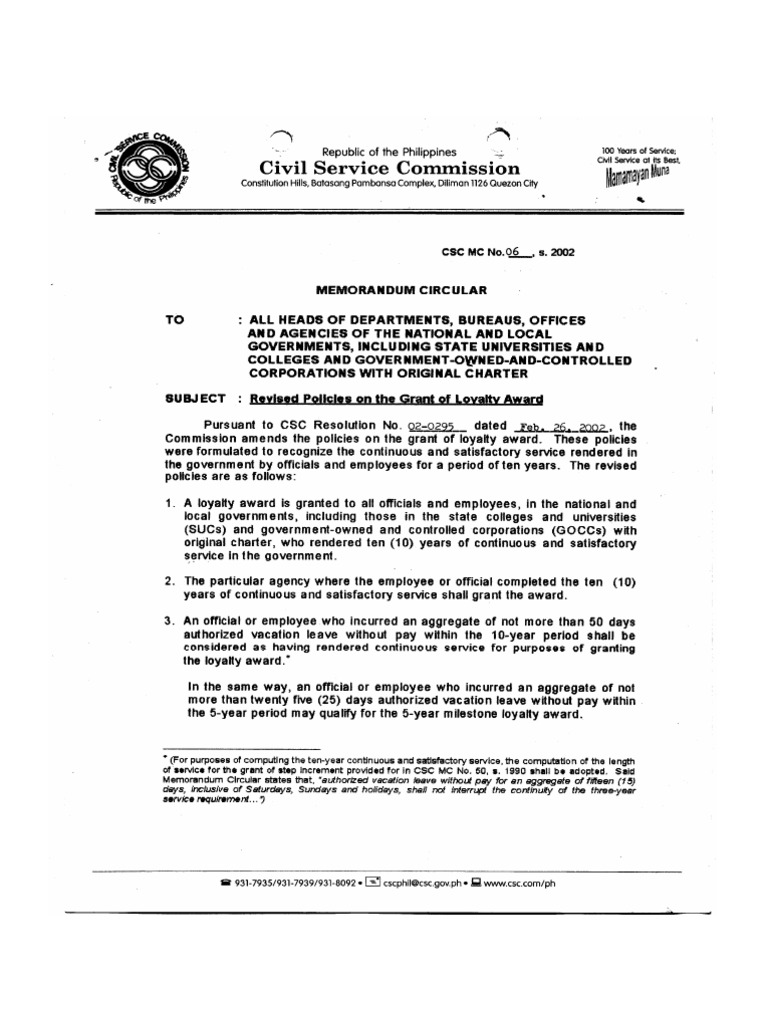 CSC MC 06 S2002Loyalty Award PDF