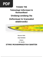 Makalah Undang Undang Ite