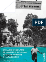 EXCLUSION SCOLAIRE ET MOYENS D’INCLUSION AU CYCLE PRIMAIRE A MADAGASCAR (UNICEF 2012)