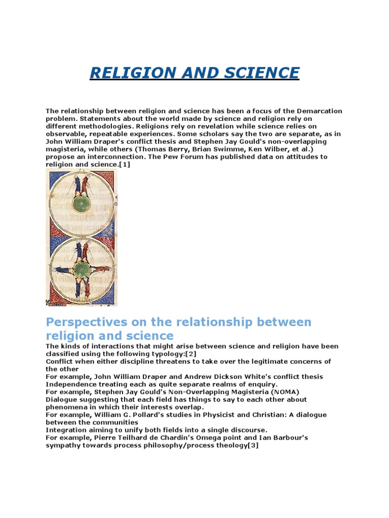 Religion and Science: A Complex Relationship | PDF | Relationship ...