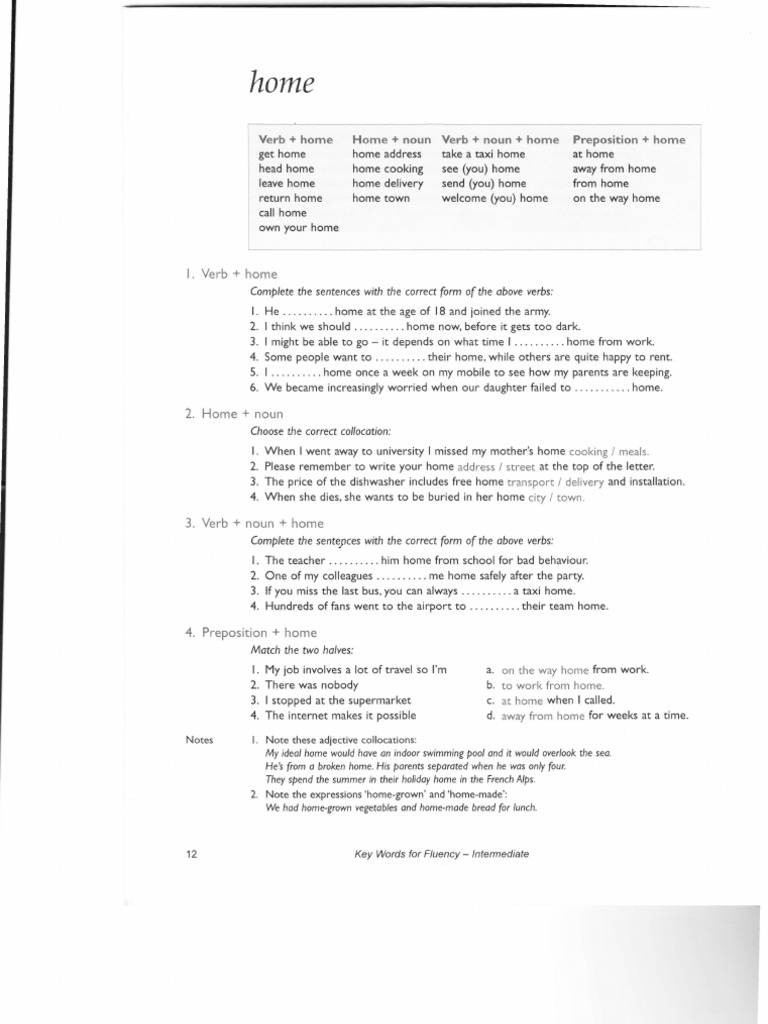 English B2 Exercises | PDF | English Language | Verb