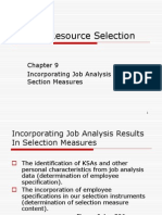 CH 9 Incorporating Job Analysis Results R&S