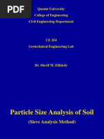 Sieve Analysis Experiment