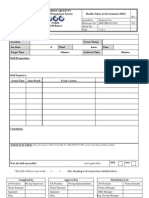 Record Actions Within Form Ref No. HSE-PRO-05-F02 Action Tracking and Recording
