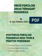 Tugas Kontribusi Psikologi Pendidikan Terhadap Pendidikan