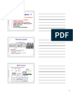 Process Integration - I: Various Layers