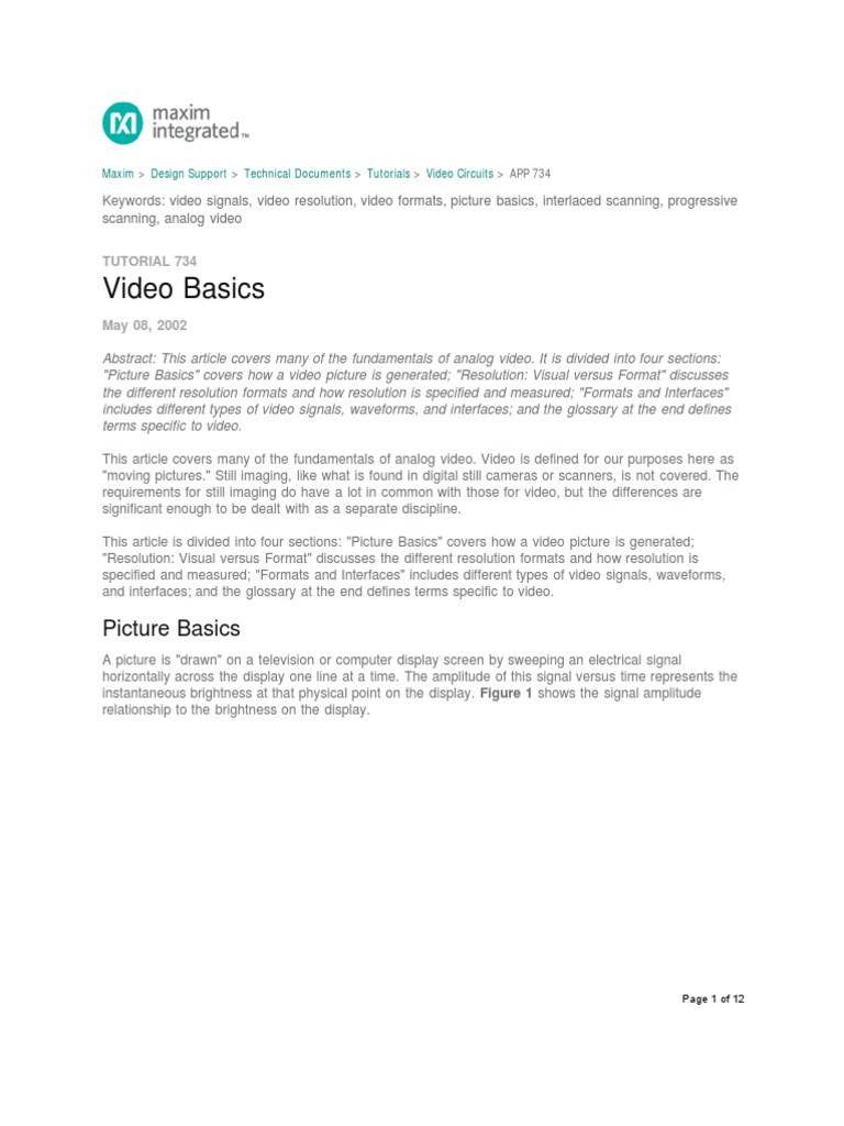 Composite Video | PDF